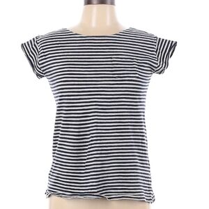 POLO BY RALPH LAUREN,  SIZE LARGE, BLUE STRIPED PRINT